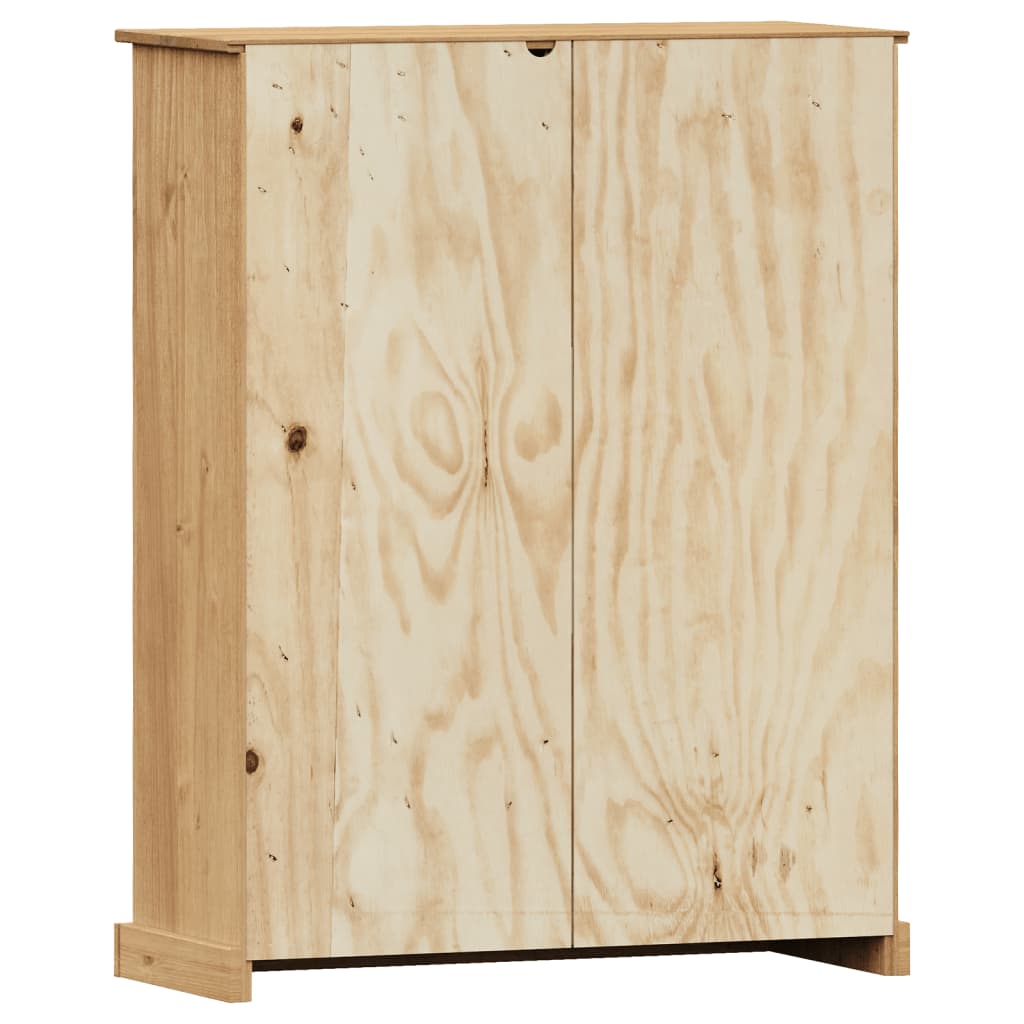 Libreria VIGO 90x35x114,5 cm in Legno Massello di Pino | homemem39