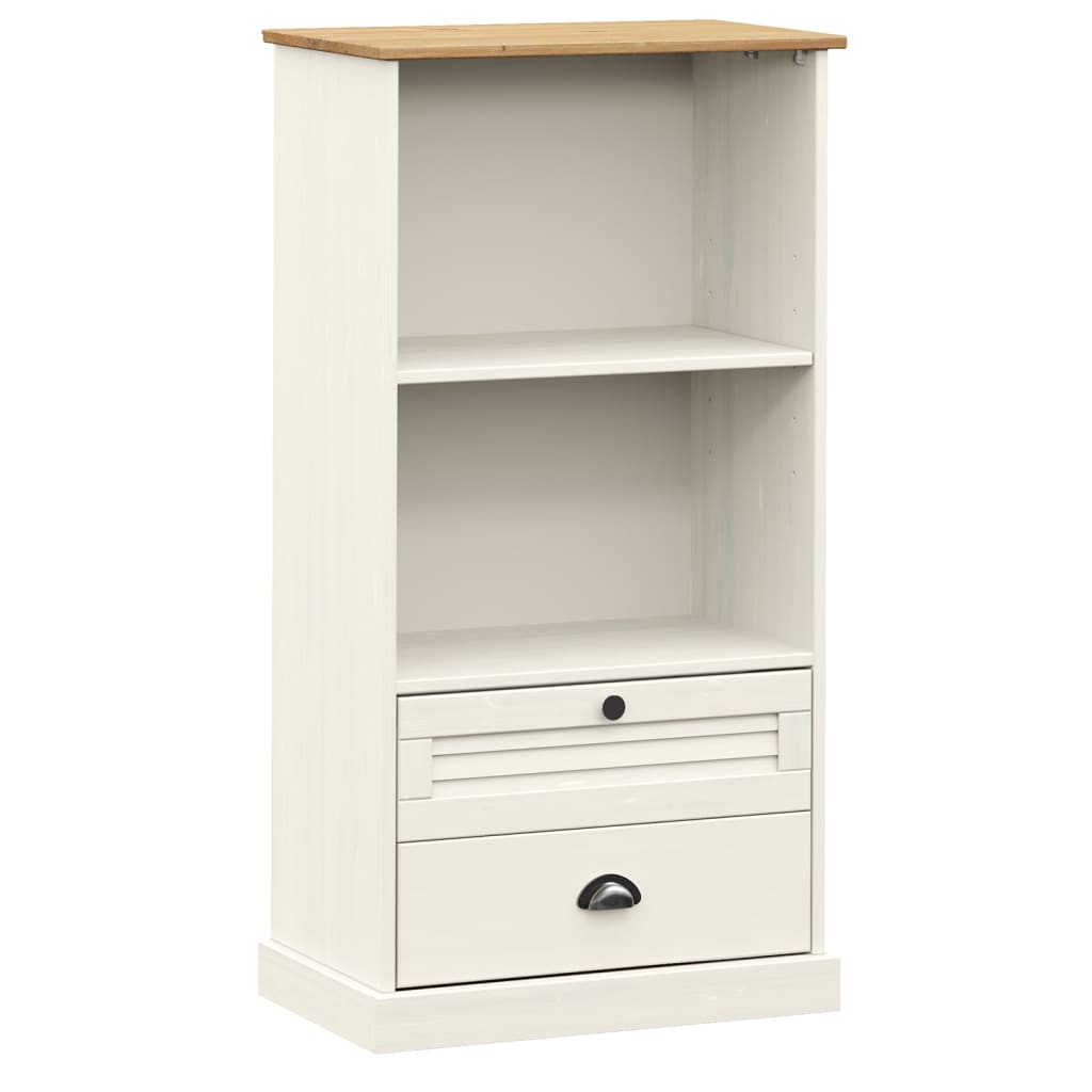 Libreria VIGO 60x35x114,5 cm in Legno Massello di Pino Bianco | homemem39