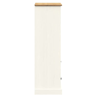 Libreria VIGO 60x35x114,5 cm in Legno Massello di Pino Bianco | homemem39