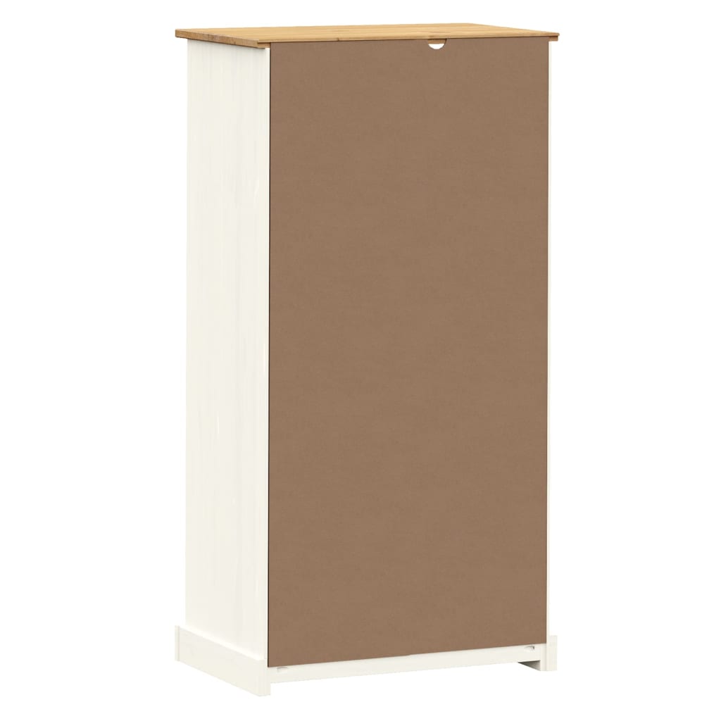 Libreria VIGO 60x35x114,5 cm in Legno Massello di Pino Bianco | homemem39