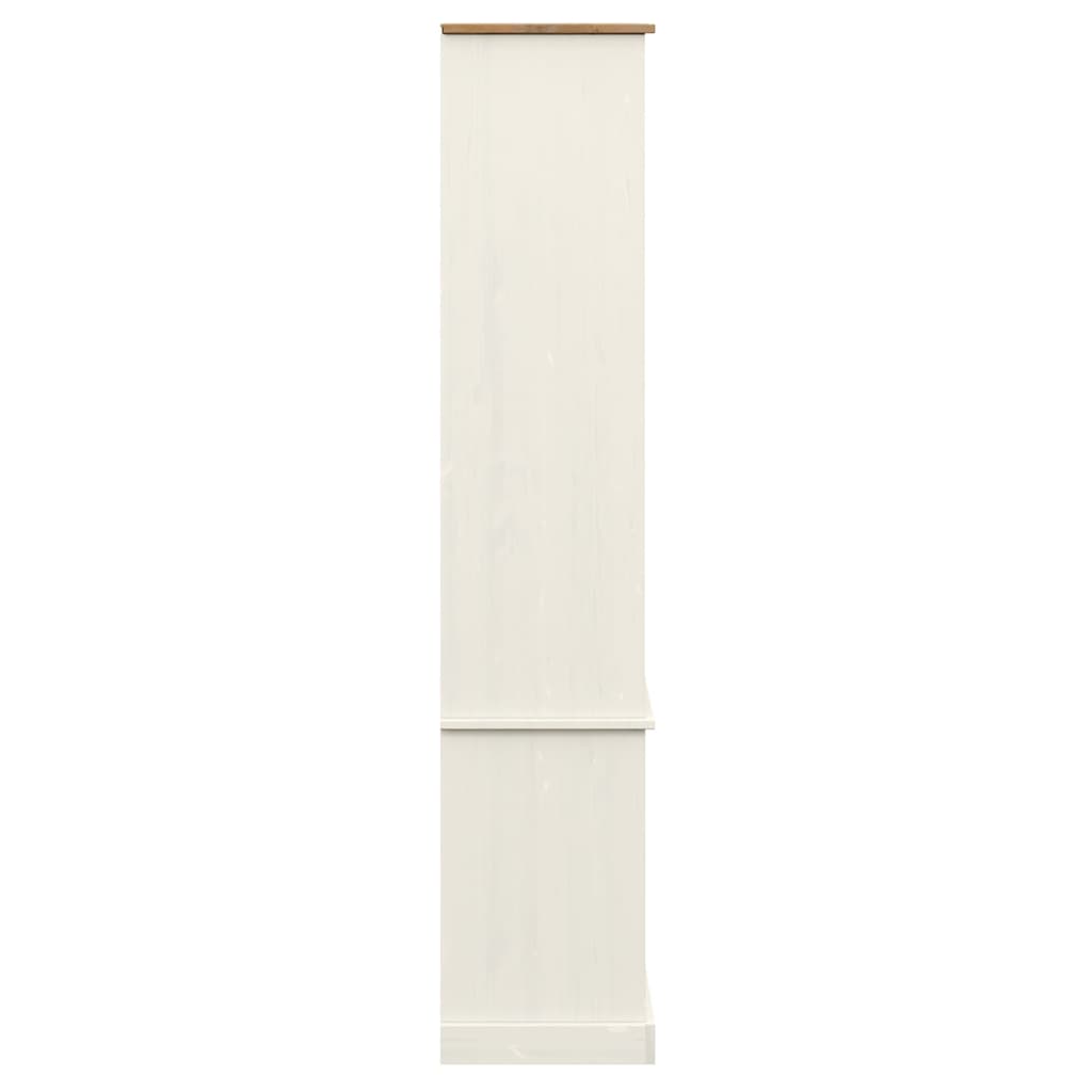 Vetrina VIGO 85x35x170 cm in Legno Massello di Pino Bianco | homemem39