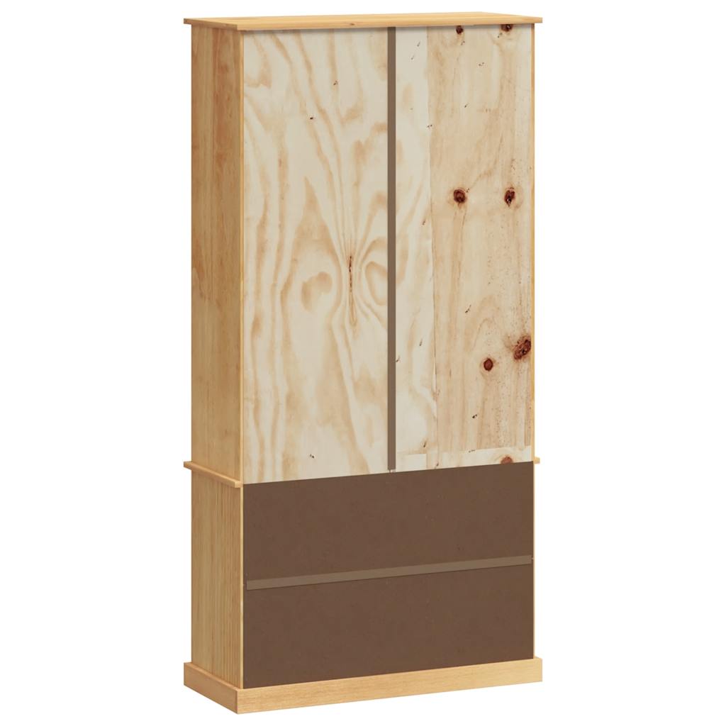Libreria VIGO 85x35x170 cm in Legno Massello di Pino | homemem39