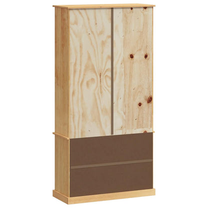 Libreria VIGO 85x35x170 cm in Legno Massello di Pino | homemem39