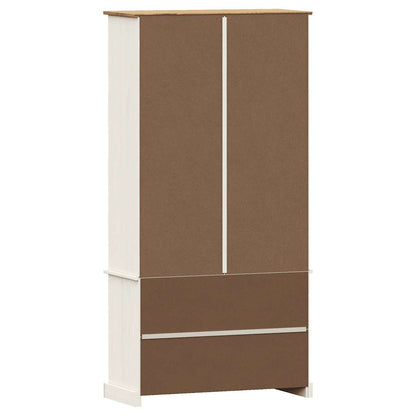 Libreria VIGO 85x35x170 cm in Legno Massello di Pino Bianco | homemem39