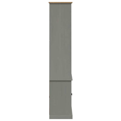 Libreria VIGO 85x35x170 cm in Legno Massello di Pino Grigio