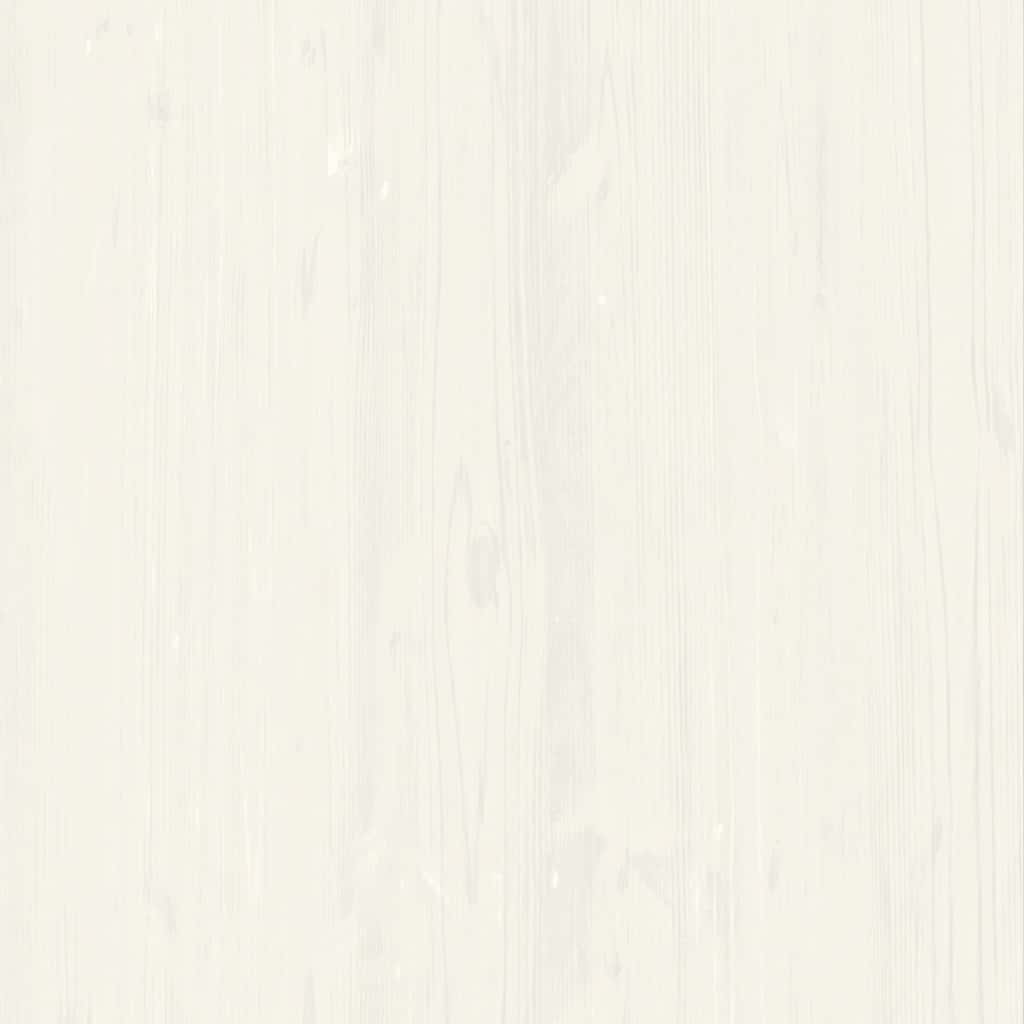Credenza Cassetti VIGO Bianco 78x40x75 cm Legno Massello Pino