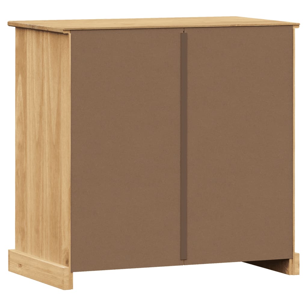 Credenza con Cassetti VIGO 78x40x75cm Legno Massello Pino - homemem39