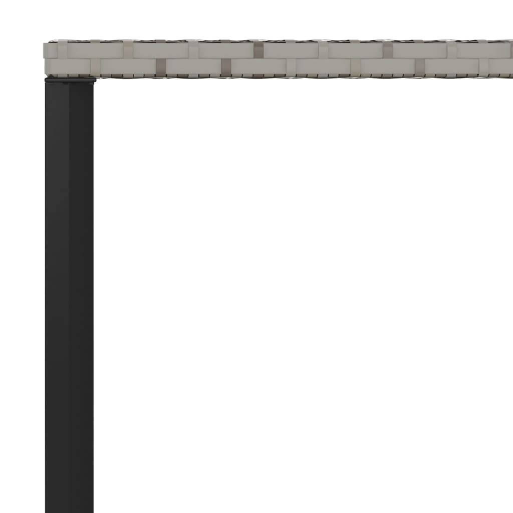 Set da Pranzo da Giardino 6 pz con Cuscini in Polyrattan Grigio | homemem39