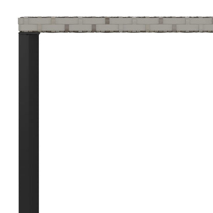 Set da Pranzo da Giardino 6 pz con Cuscini in Polyrattan Grigio | homemem39