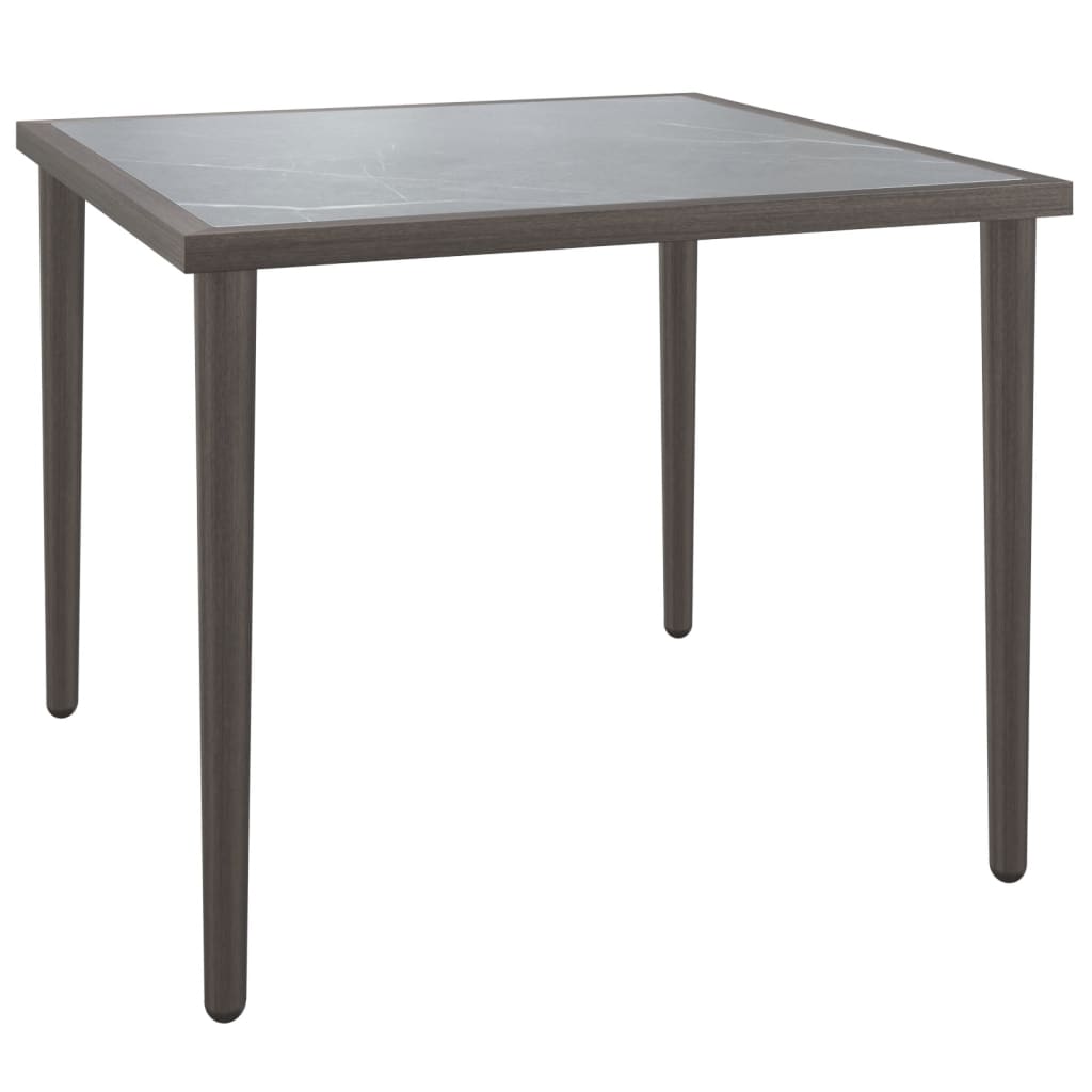 Set Divani da Giardino 5 pz con Cuscini in Polyrattan Grigio | homemem39