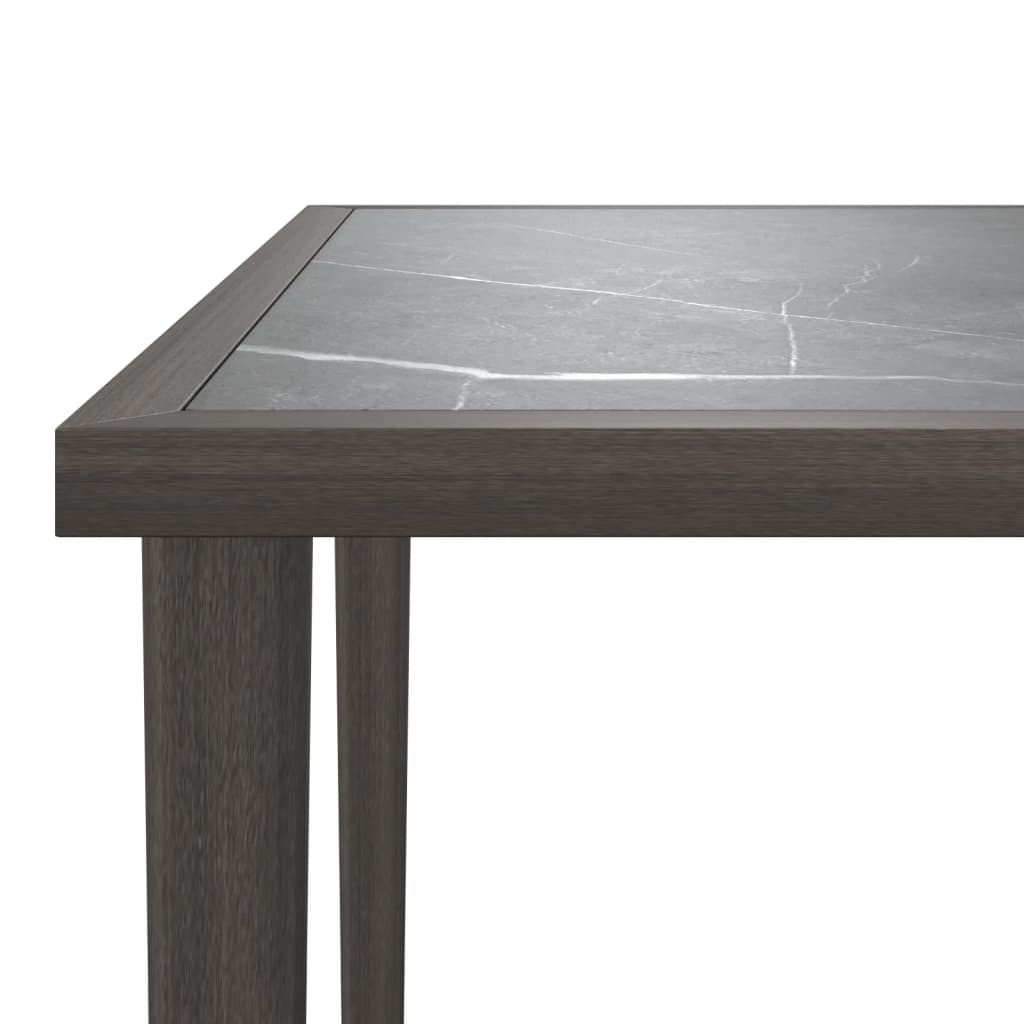 Set Divani da Giardino 5 pz con Cuscini in Polyrattan Grigio | homemem39