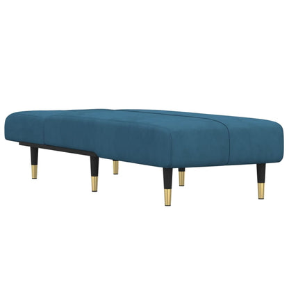 Chaise Longue in Velluto Blu - homemem39