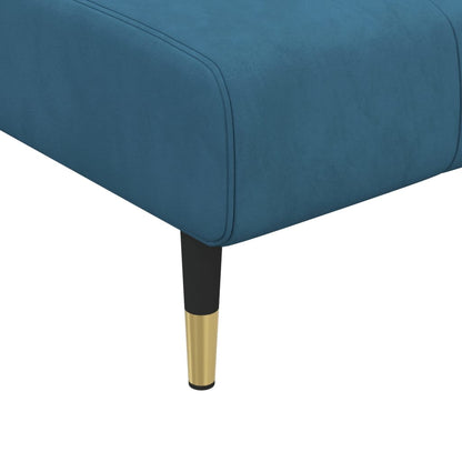 Chaise Longue in Velluto Blu - homemem39