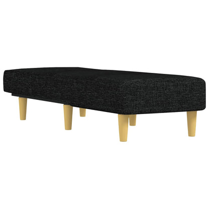 Chaise Longue in Tessuto Nero - homemem39