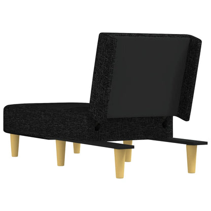 Chaise Longue in Tessuto Nero - homemem39