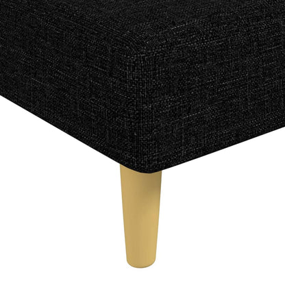 Chaise Longue in Tessuto Nero