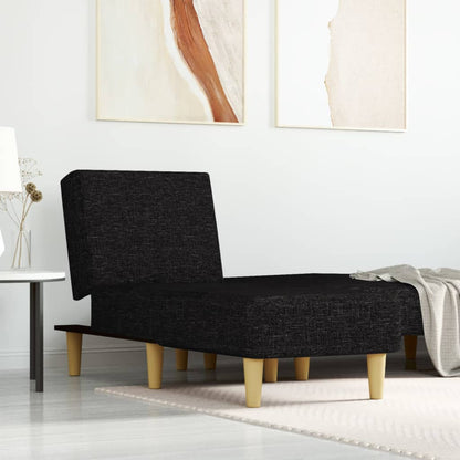 Chaise Longue in Tessuto Nero - homemem39