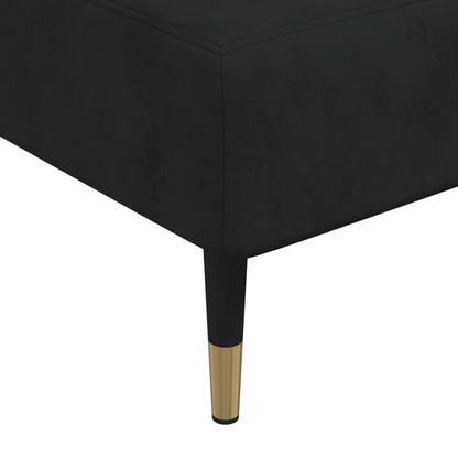 Chaise Longue in Velluto Nero - homemem39