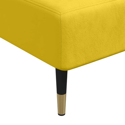 Chaise Longue in Velluto Giallo - homemem39