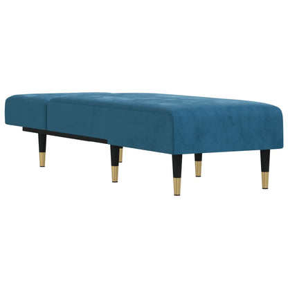 Chaise Longue in Velluto Blu - homemem39