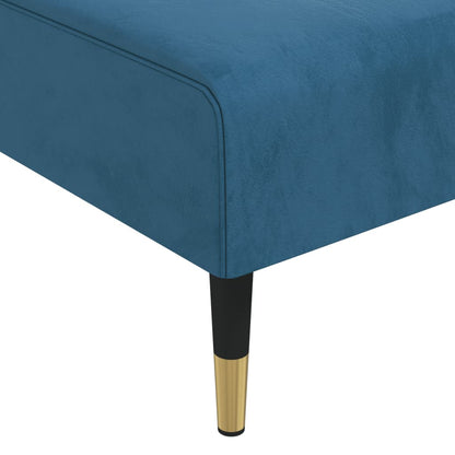 Chaise Longue in Velluto Blu - homemem39