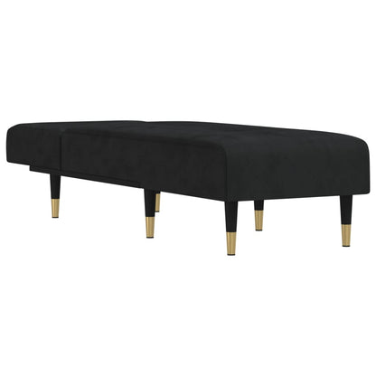 Chaise Longue in Velluto Nero