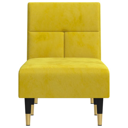 Chaise Longue in Velluto Giallo