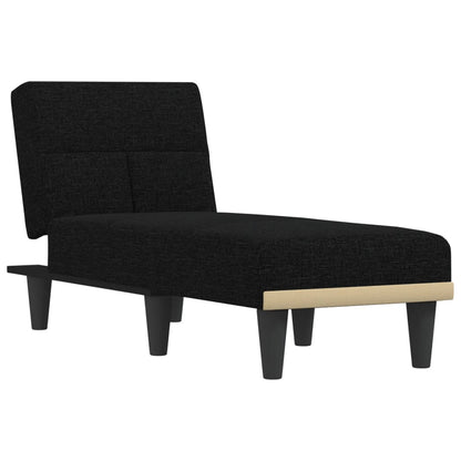 Chaise Longue in Tessuto Nero - homemem39