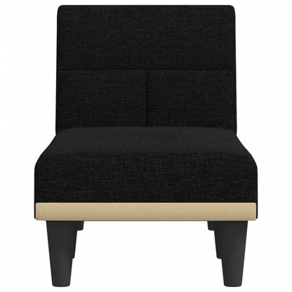 Chaise Longue in Tessuto Nero