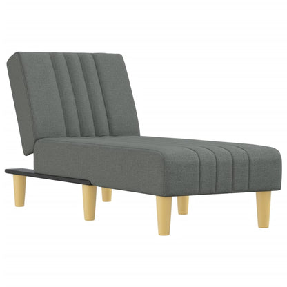 Chaise Longue in Tessuto Grigio Scuro