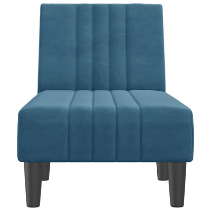 Chaise Longue in Velluto Blu