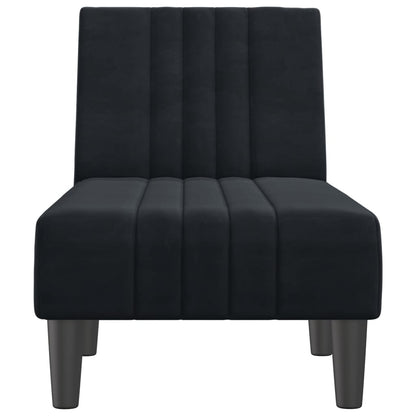 Chaise Longue in Velluto Nero - homemem39