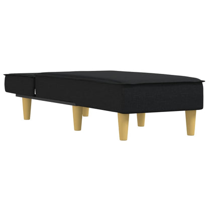 Chaise Longue in Tessuto Nero - homemem39