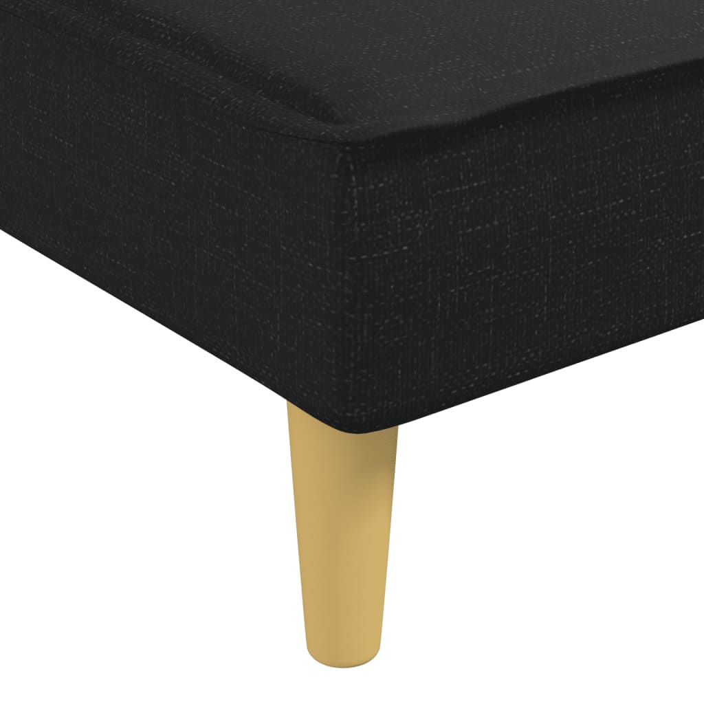 Chaise Longue in Tessuto Nero - homemem39