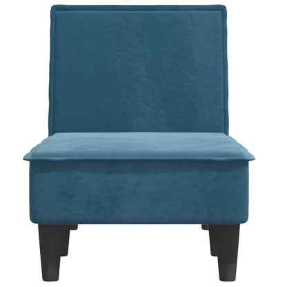 Chaise Longue in Velluto Blu - homemem39