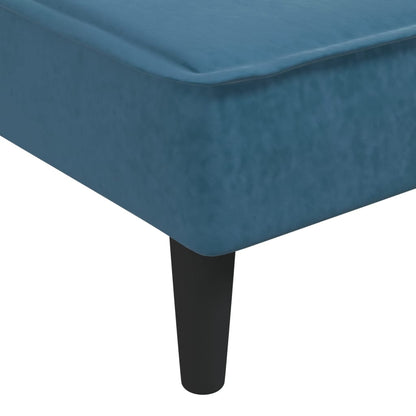 Chaise Longue in Velluto Blu - homemem39