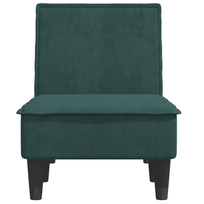 Chaise Longue in Velluto Verde Scuro - homemem39