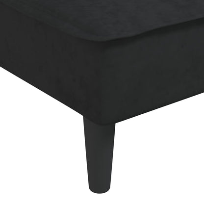 Chaise Longue in Velluto Nero - homemem39