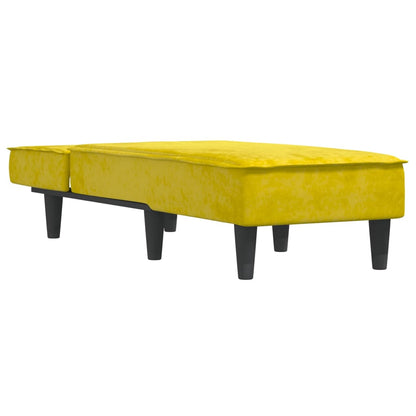 Chaise Longue in Velluto Giallo