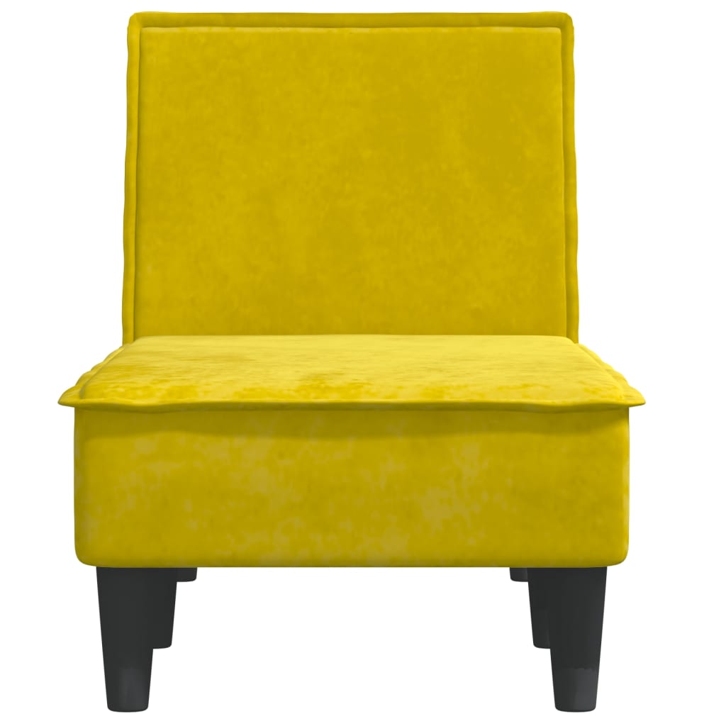 Chaise Longue in Velluto Giallo - homemem39