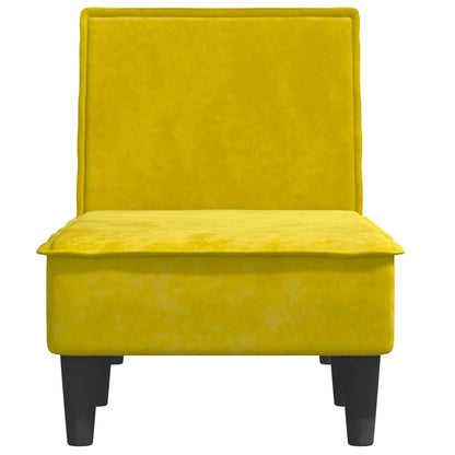 Chaise Longue in Velluto Giallo