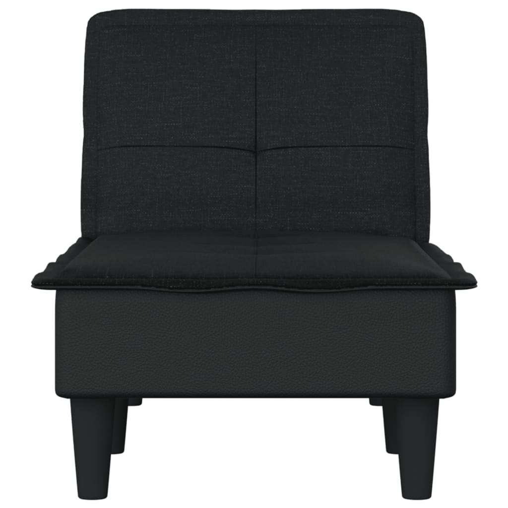 Chaise Longue in Tessuto Nero