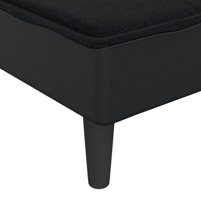 Chaise Longue in Tessuto Nero - homemem39