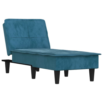 Chaise Longue in Velluto Blu - homemem39