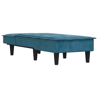 Chaise Longue in Velluto Blu - homemem39