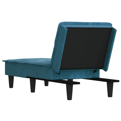 Chaise Longue in Velluto Blu - homemem39