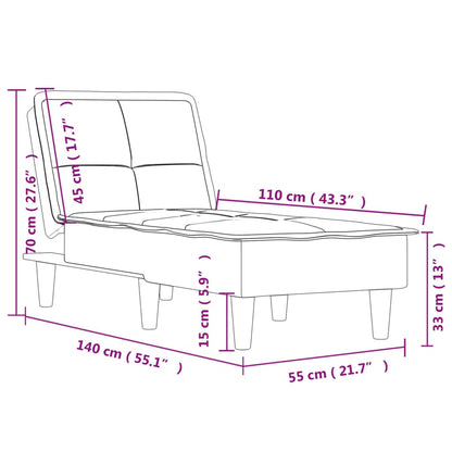 Chaise Longue in Velluto Blu - homemem39