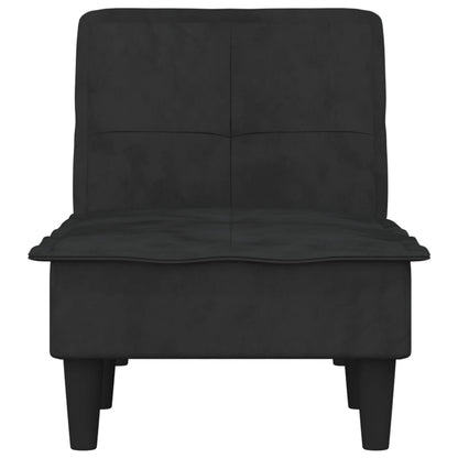 Chaise Longue in Velluto Nero