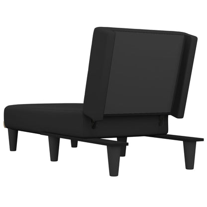 Chaise Longue in Tessuto Nero - homemem39