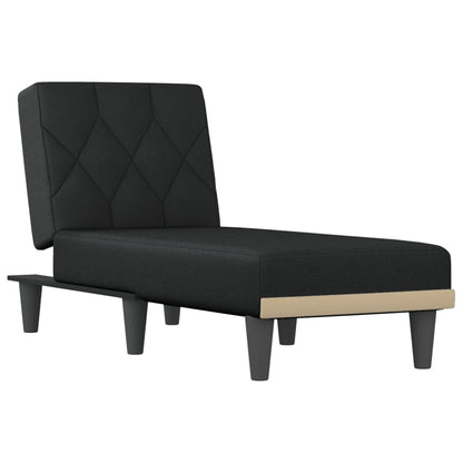 Chaise Longue in Tessuto Nero - homemem39